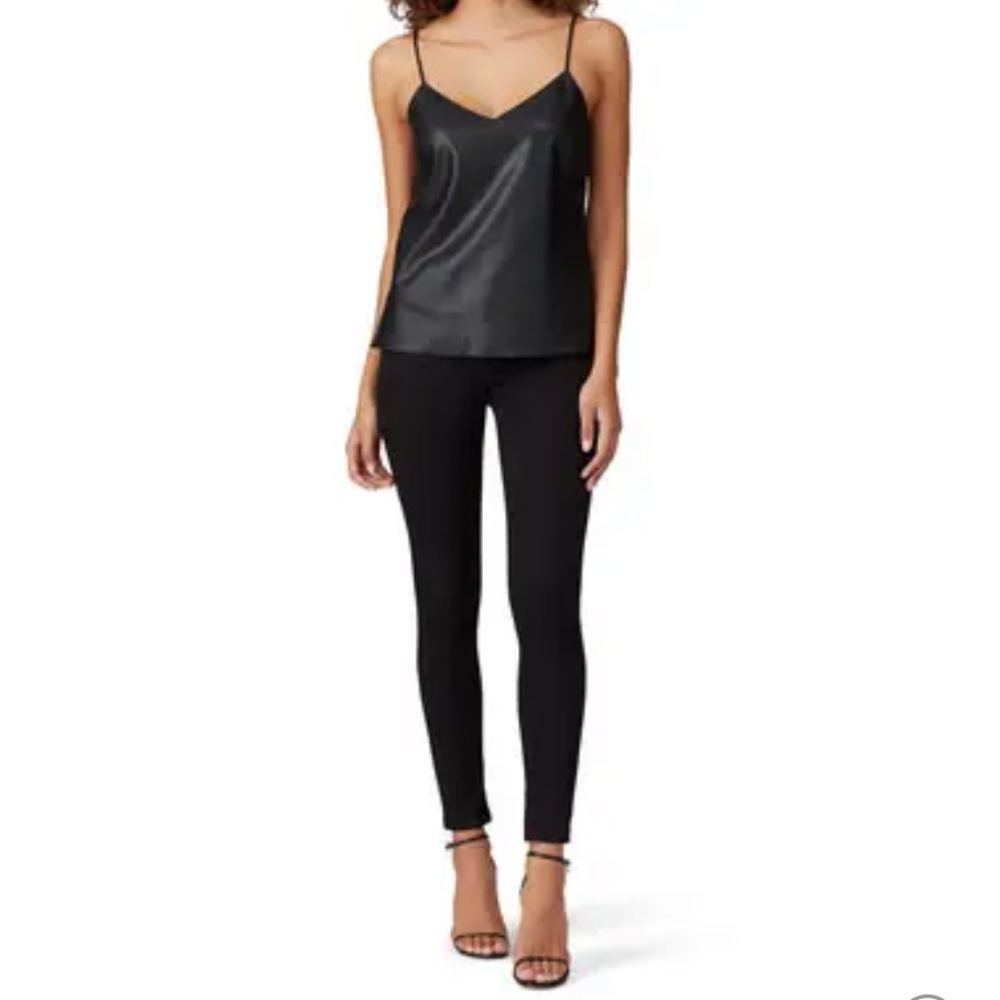 Faux leather Amanda Uprichard bourbon cami